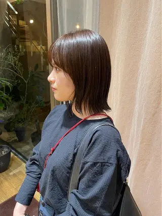 セミロング カラー 【ボブカット募集中】 ななこのヘアスタイル