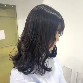 セミロング カラー ヘアアレンジ GO TODAY SHAiRE SALON 原宿verno店所属・完全💗マンツーマン marinのヘアスタイル