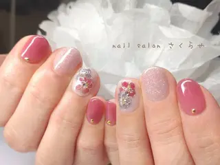 ネイル さくらや❤ パラジェル使用のネイルデザイン