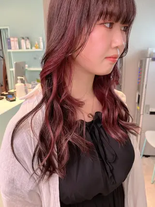 セミロング カラー ヘアアレンジ 愛されカラー🩷 はるなのヘアスタイル