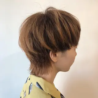 ショート カラー h a k u 大倉 卓人のヘアスタイル
