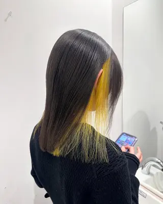 セミロング カラー 岐阜の美容師 HONOKAのヘアスタイル