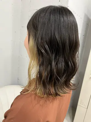 セミロング カラー ガレリアエレガンテ福岡店所属・野田 裕貴のヘアスタイル