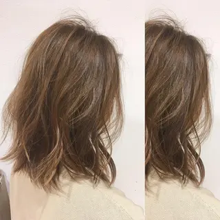 ミディアム graxi'    グラシー所属・ブリーチ/ハイトーン SERINAのヘアスタイル