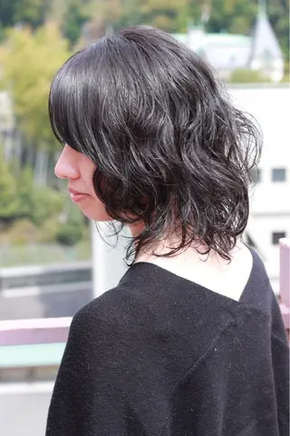 ミディアム カラー パーマ Viage （ビアージュ）のヘアスタイル