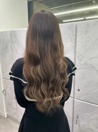ロング ハイトーンカラーエク ステ🌺RENA🌺のヘアスタイル