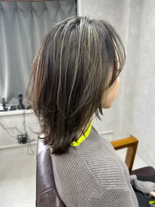 ミディアム カラー Lien 深井店のヘアスタイル