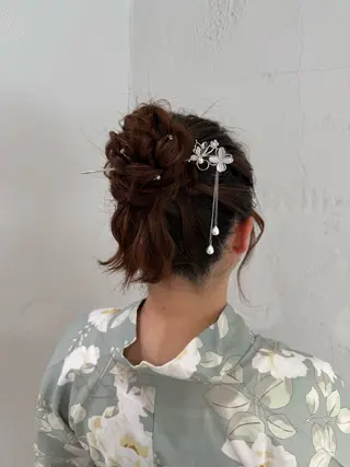 ヘアアレンジ 🦋Misaki🦋 メンズパーマ/着付けのヘアスタイル