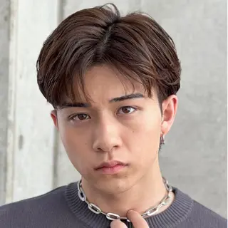 ショート カラー パーマ メンズ 【池袋店 店長】伊藤 昂樹/曲がる縮毛矯正のヘアスタイル