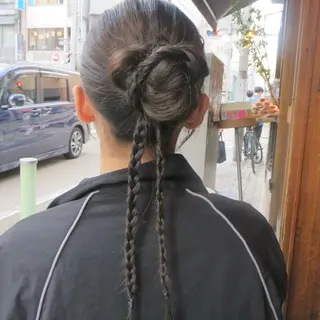 ロング 松井凜花𐙚𓍯 ヘアアレンジ/ツヤ髪のヘアスタイル