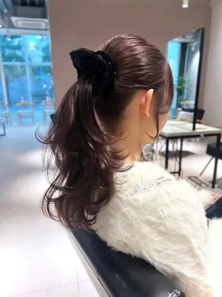 ロング カラー ミディアムヘア Chifumiのヘアスタイル