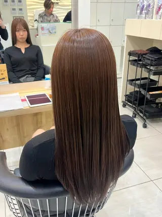 ロング カラー 野口 梨紗のヘアスタイル