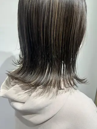 ミディアム カラー beaute錦糸町 🦖⋆͛yuka💚のヘアスタイル