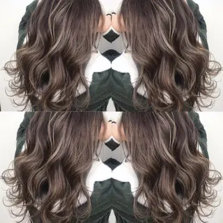 セミロング カラー パーマ ヘアアレンジ メンズ キッズ ネイル マツエク・マツパ 髪質改善🇰🇷 レイヤーカット/梅田のヘアスタイル