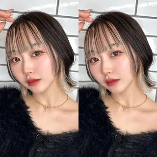 ショート カラー 韓国ヘア/艶カラー /田中悠佑のヘアスタイル