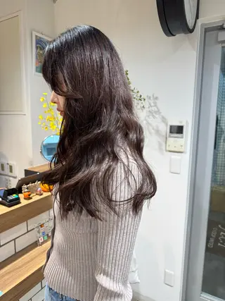 ロング 韓国レイヤー /艶カラー/ᴿᴵᴺのヘアスタイル
