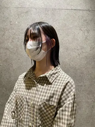 ミディアム 脇野 茉優のヘアスタイル