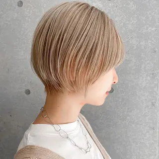 ショート ショート/ボブ/ 白髪ぼかし/しんやのヘアスタイル