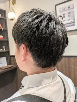 ミディアム 松井 俊樹のヘアスタイル