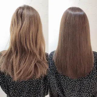 ミディアム カラー パーマ ヘアアレンジ 髪質改善専門店 エイジングケアのヘアスタイル