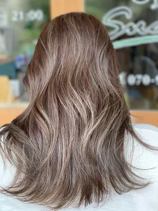 ロング カラー Snaly カラー特化ページのヘアスタイル