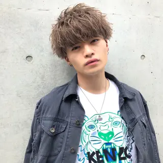 カラー メンズ Loy所属・メンズヘア特化 パーマ 縮毛矯正🔷のヘアスタイル