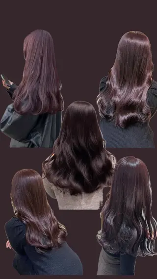 ロング カラー キラ🌟 艶感color🎀のヘアスタイル