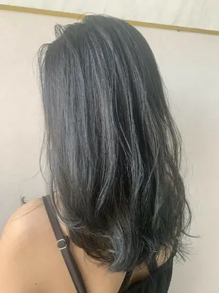 セミロング ヘアアレンジ EARTH所沢店長 髪質改善 岡本 勇人のヘアスタイル