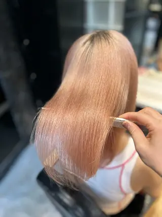 ショート 🌷ブリーチ縮毛矯正 /mina🌷のヘアスタイル