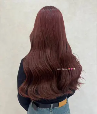 ロング カラー 透明感カラー🪼🩵 𝐑𝐢𝐧のヘアスタイル