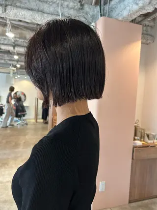 ミディアム 【ボブ/縮毛矯正 /髪質改善】motoのヘアスタイル