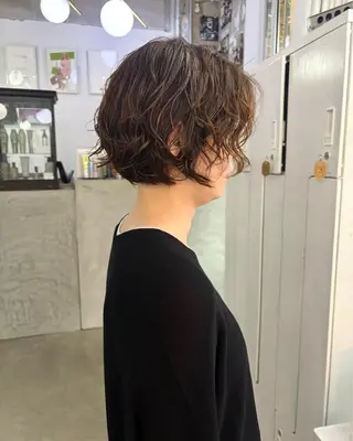 ショート パーマ ANEL所属・杉水 葉月のヘアスタイル