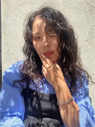 ロング カラー パーマ ヘアアレンジ izumi/ ボブ/パーマのヘアスタイル