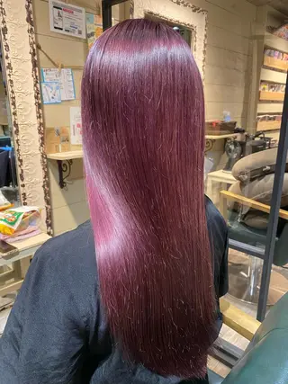 ロング カラー ヘアアレンジ ミズタ マイのヘアスタイル