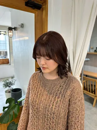 ミディアム Lana hair salon 刈谷所属・縮毛矯正＆髪質改善 特化/ゆいのヘアスタイル