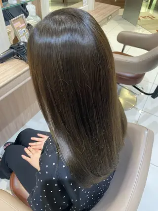 セミロング カラー 韓国ヘアメイク🎀/ 縮毛矯正✨山本媛香のヘアスタイル