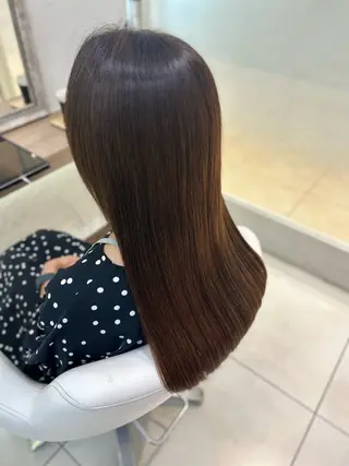 ロング カラー 艶質改善/縮毛矯正 ササキナツミのヘアスタイル