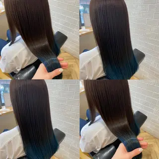 ロング カラー 艶カラー/韓国顔周り 🎀mamiのヘアスタイル