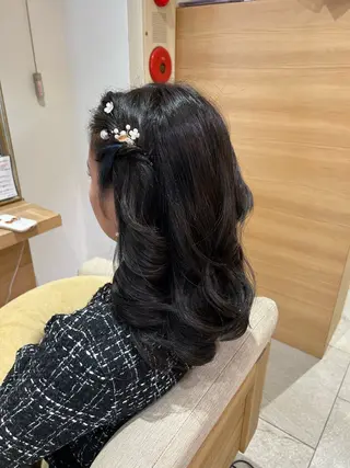 ミディアム LONESS GINZA所属・FUJIIKANON /ケア‪透明感カラーのヘアスタイル