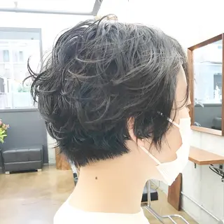 ショート パーマ ✂︎ウルフ・ショート ✂︎MIKUNIのヘアスタイル