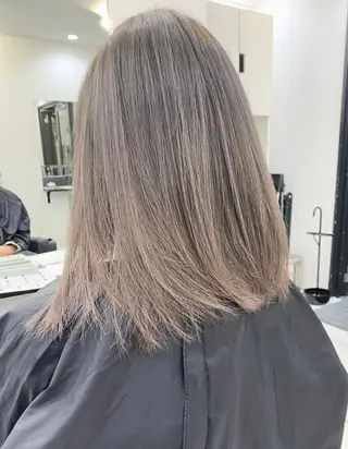 ミディアム カラー opus 店長大和 レイヤー/赤み消しのヘアスタイル