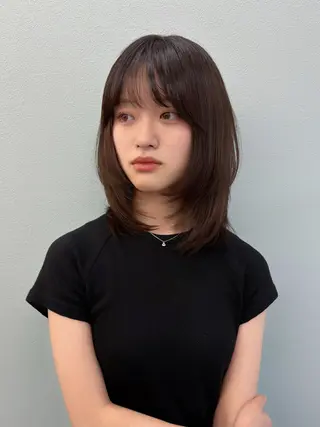 ミディアム カラー レイヤー/髪質改善 🫧小町 紗耶華のヘアスタイル