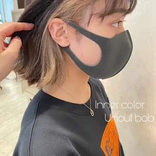 ショート カラー 🍪ﾖｼｲﾊﾙﾈ🍪 ﾗﾍﾞﾝﾀﾞｰｶﾗｰのヘアスタイル