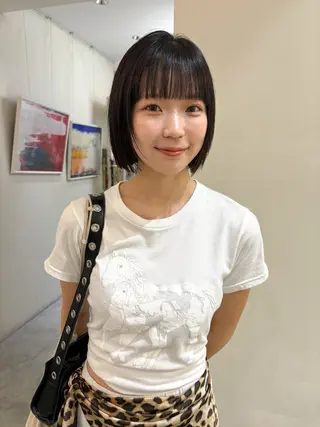 ショート MINX青山店所属・結莉/ボブ/ 縮毛矯正のヘアスタイル