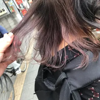 ミディアム カラー ヨシダ トオルのヘアスタイル
