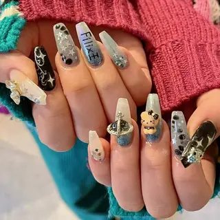 ネイル 🎀erika 長さだし💗モチ最高のネイルデザイン