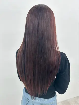 ロング カラー 佐竹 兜のヘアスタイル