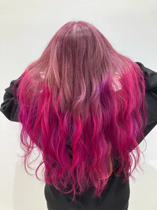 ロング カラー 一ノ瀬 蘭のヘアスタイル