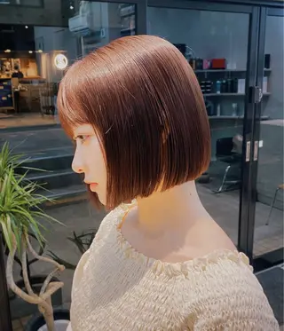 ショート カラー Umu所属・✳︎透明感カラー✳︎ ボブ✳︎nanaのヘアスタイル