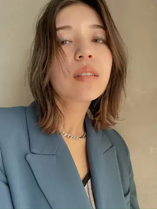 ミディアム yukii しまむら のぞみのヘアスタイル